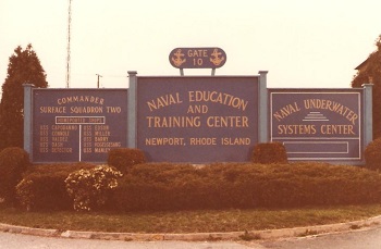 Gate #10 at Newport, Rhode Island Naval Base April 1981